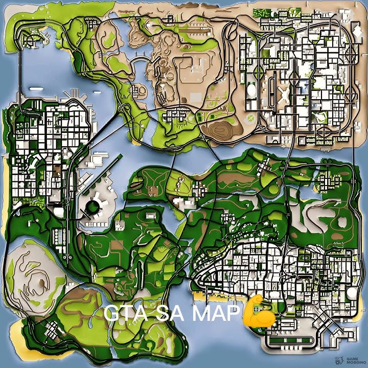 GTA SA Map and GTA 5 Map 🗺️
