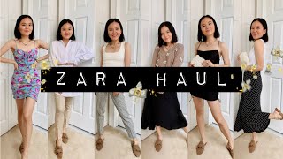 HUGE ZARA SPRING SUMMER TRY ON HAUL | New in & sale 2020: basics, dresses, sweaters, tops and more