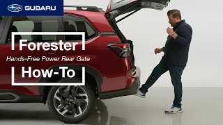 2025 Subaru Forester Suv How-To Hands-Free Power Rear Gate