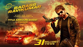 Badass Ravikumar Title Announcement Teaser Himesh Reshammiya The Xposé Universe