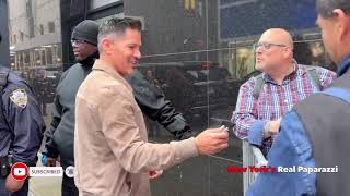 Jay Hernandez and Robin Roberts didn't say hello outside the GMA Studios.