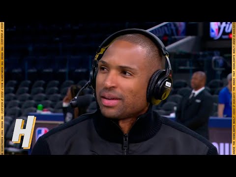 Al Horford joins GameTime, Postgame Interview - Game 1 - Celtics vs Warriors | 2022 NBA Finals