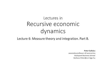 Lecture 6: Measure theory and integration. Part B.
