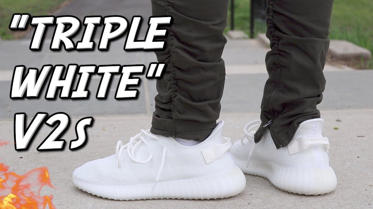 how to wear yeezy triple white