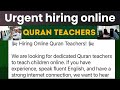 2025 Online Quran teaching jobs in Uk for Quran Teachers | Best Online Quran Teaching platform