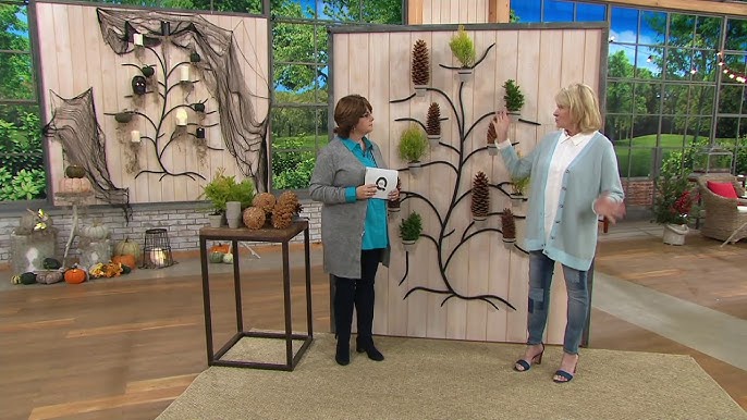 Martha Stewart 71" Metal Tree Wall Decor with Flower Pots on QVC