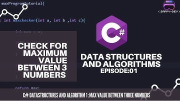 C# DSA: Find the max value (Episode:1)