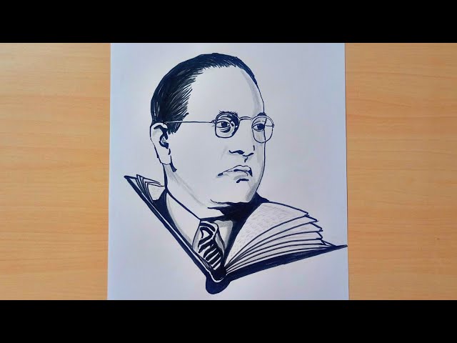 Dr B.R. AMBEDKAR Drawing With Pencil / FOR BEGINNERS / Dr Babasaheb /  lndependence day Special - YouTube