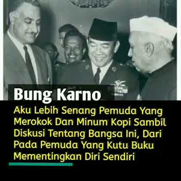 Ini alasan Ir.Soekarno lebih suka pemuda perokok daripada pemuda kutu buku