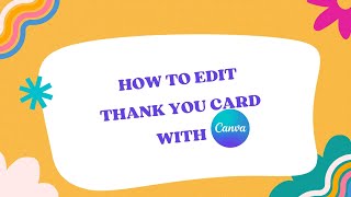 How to edit Thank You Card with Canva screenshot 2