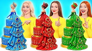 Emerald, Ruby and Diamond Girl Cake Decorating Challenge | Funny Moments by Super Hyper DO