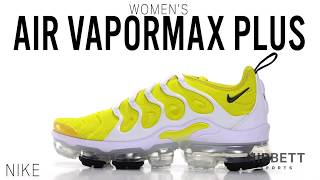 nike air vapormax plus yellow and white