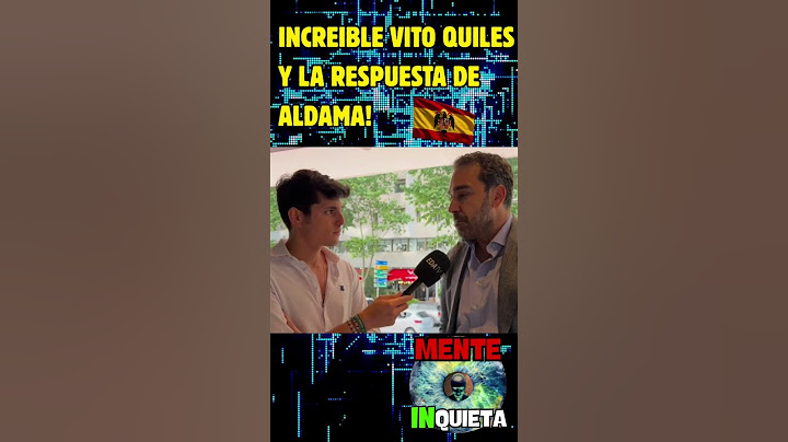 ULTIMA HORA! VITO QUILES Y LA BRUTAL RESPUESTA DE ALDAMA SOBRE EL PSOE Y PEDRO SANCHEZ !