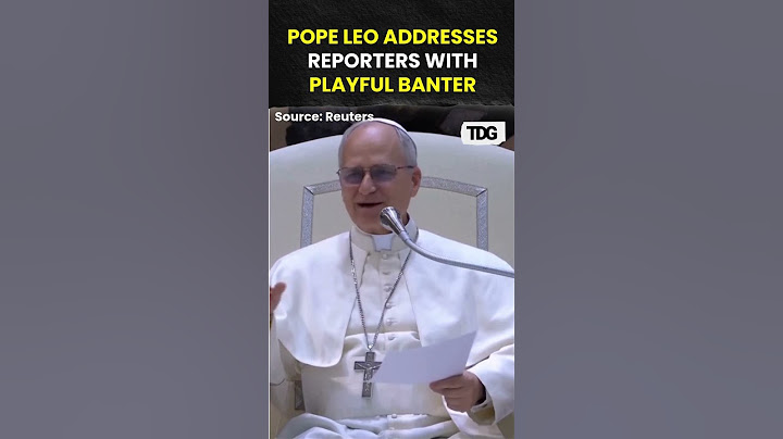 #popeleo | Pope Leo Jokes About Reporters' Applause During First Audience #pope #vatican #shorts