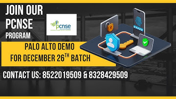 PCNSE | Palo Alto Demo for December 26th Batch | #tungabadranetworks #tbnetworks