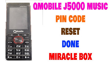 QMobile J5000 Music Pin Code Reset Done With Miracle Box