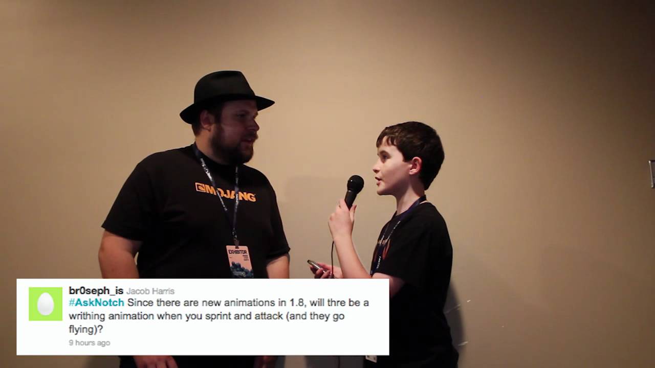 Notch Answers Minecraft 1 8 Questions Community Questions For Markus Notch Persson Youtube