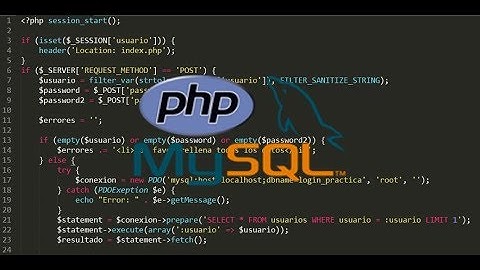 Inicio de Sesion y Registro de Usuario con php y MySQL Parte 4
