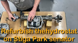 Repair the hydrostatic transmission a Tuff Torq K46 (Lawnmower Stiga Park)