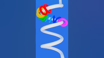 Rings Spiral Reverse Climb #holidayswithyoutube #blender #3dart