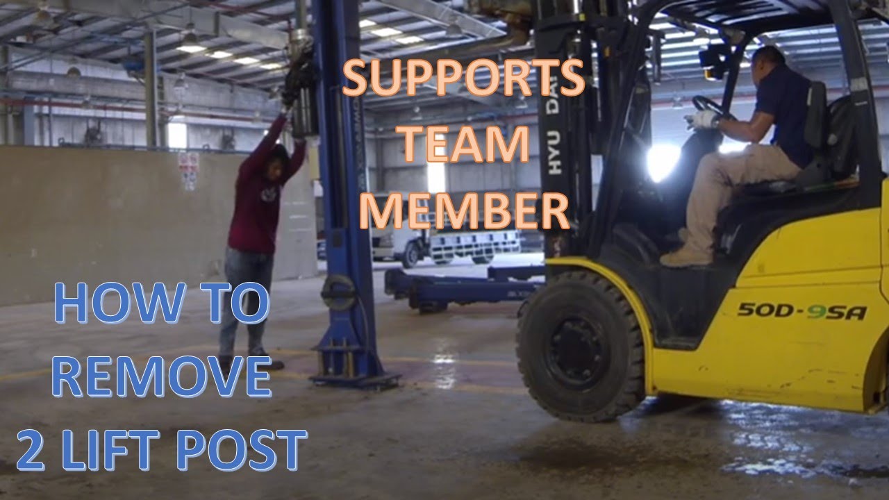 Remove Car Lifter | Two Post Lift | Part 2 - YouTube
