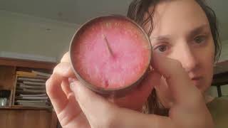 Has your candle gone bad?  An example of a fragrance oxidising in a metal candle tin.