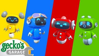 Rainbow Mechanicals Hide and Seek | Gecko 3D | Learning Videos for Kids