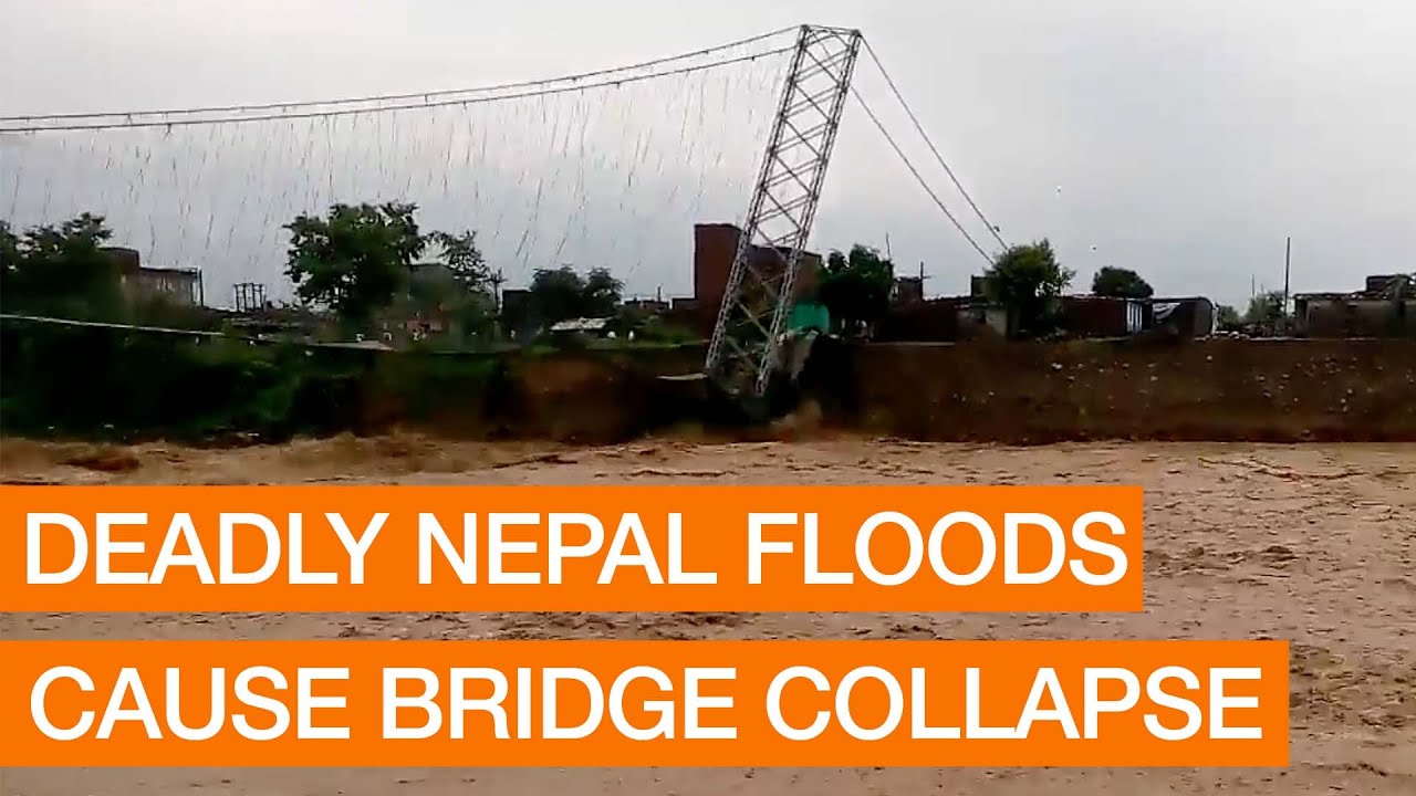 Deadly Nepal Floods Cause Bridge Collapse (Package)