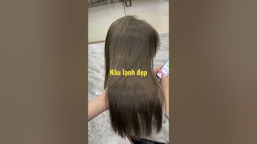 Nhuộm màu nâu lạnh trên nền đen 8.322+ 6.722 , tóc đẹp cùng MPT 2916