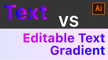 Illustrator Tips || How To Apply Gradient Effect To Editable Text In Adobe Illustrator