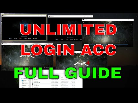 Mir4 Guide Tips - UNLIMITED LOGIN Character more than Dual / Triple Login on Windows!