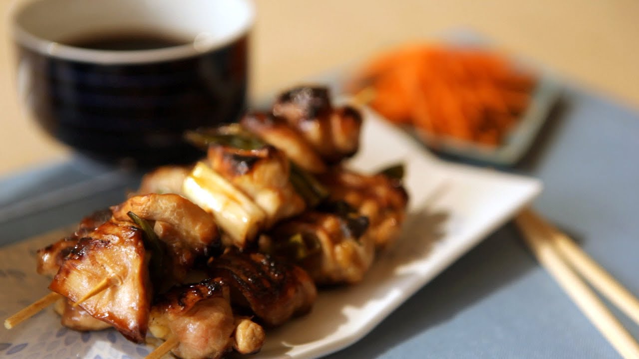 Rezept: Yakitori selber machen (Japanische Hähnchenspieße) - YouTube