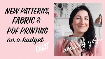 My recent pattern and fabric purchases, plus A0 pdf printing on a budget!