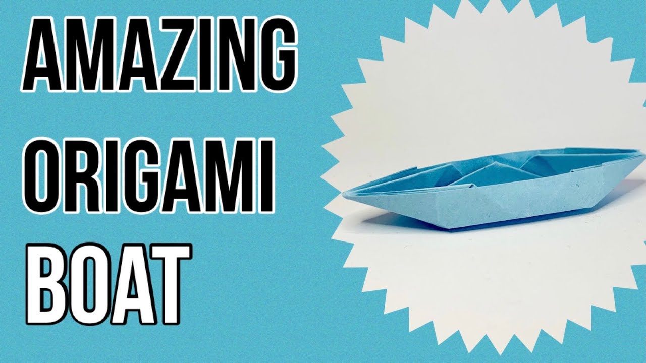 How to fold Origami Boat- Paper Folding Boat - YouTube