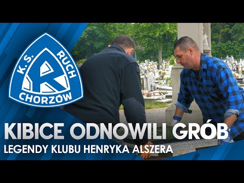 Kibice odnowili grób Legendy Klubu Henryka Alszera (26.05.2023)