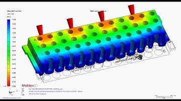 Mold Flow Analysis-- Filling Melt Front Time A
