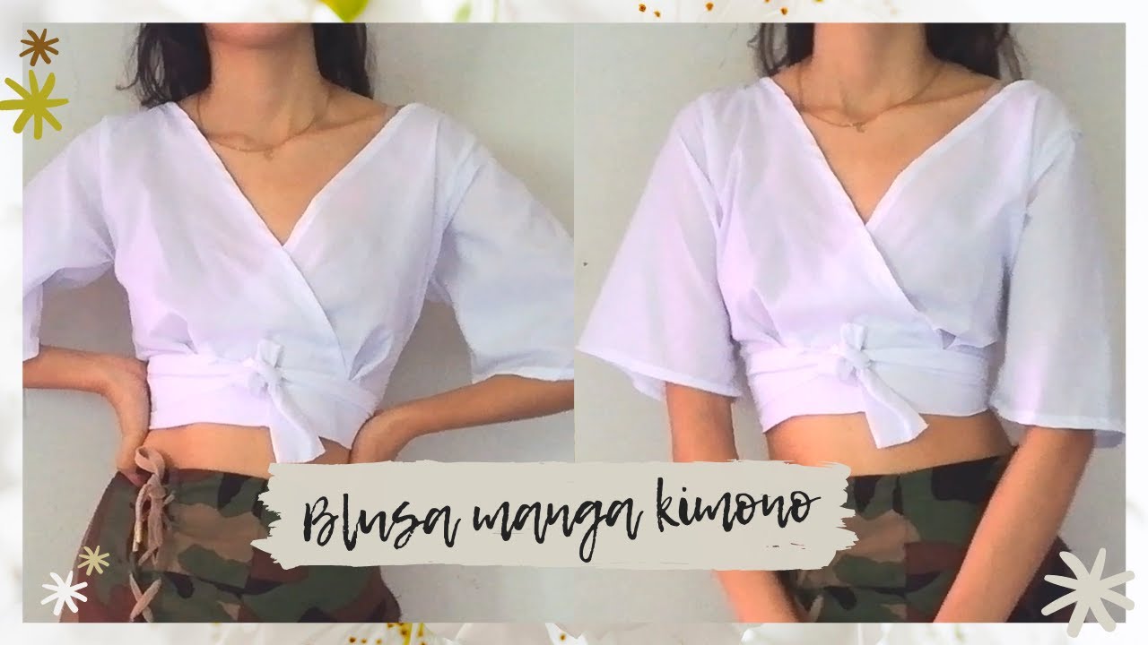 Como hacer una blusa cruzado || DIY top cruzado - YouTube