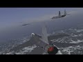 Wingman defies reality and phases through flying fortress [Ace Combat Zero]