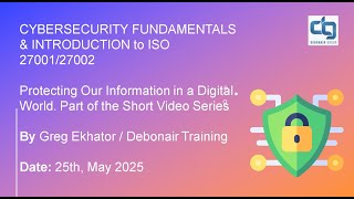 CYBERSECURITY TRAINING COURSE INTRO VIDEO for 5 MODULES by Debonair Training 2025