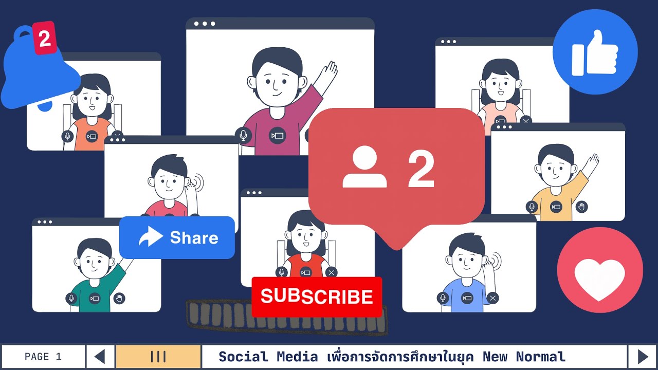 Social Media เพื่อการจัดการศึกษาในยุค New Normal YouTube