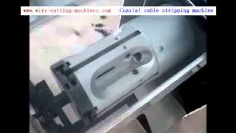 Coaxial cable stripping machine http://www.cablecutting.net