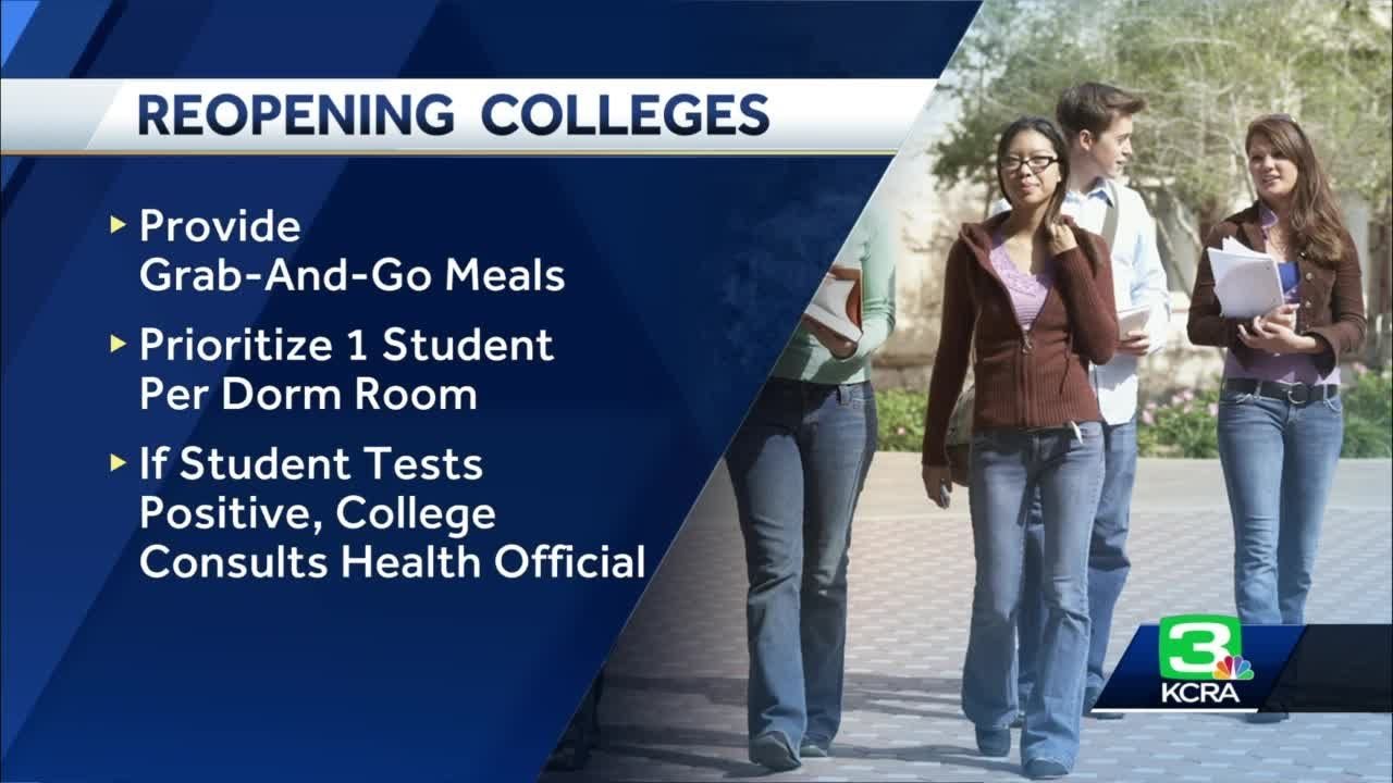 California health officials release rules for reopening colleges