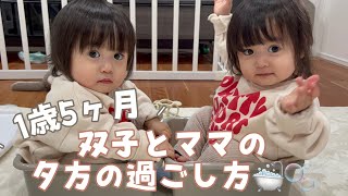 【1歳5ヶ月】双子とママの夕方の過ごし方🛁🫧