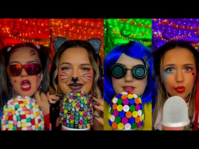 ALL of my ASMR layered sounds costume vids 🎃👻 Satisfying ASMR sounds for sleep! 💤