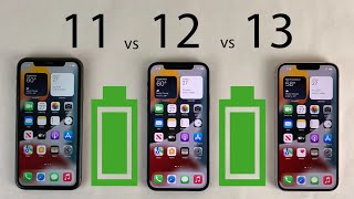 iPhone 13 vs 12 vs 11 Battery Life DRAIN Test