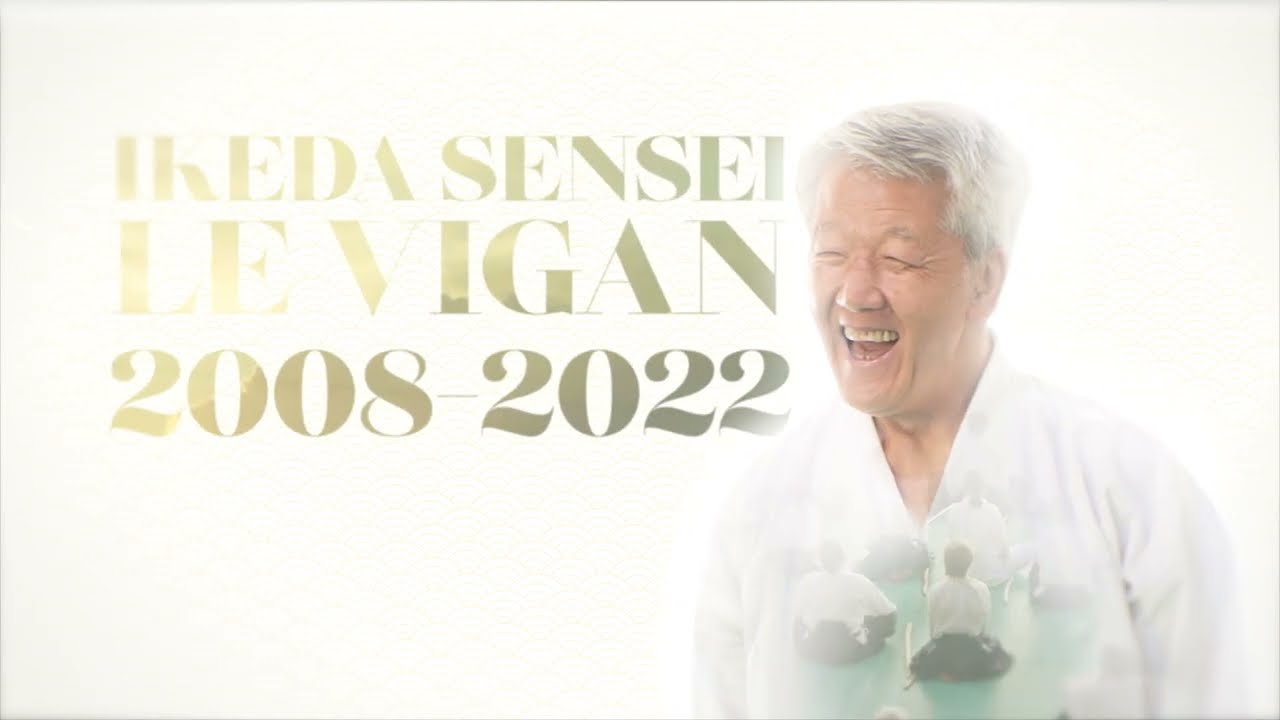 Stage anniversaire 30 ans - Le Vigan - Mitsugi Saotome, Shihan - Hiroshi Ikeda, Shihan