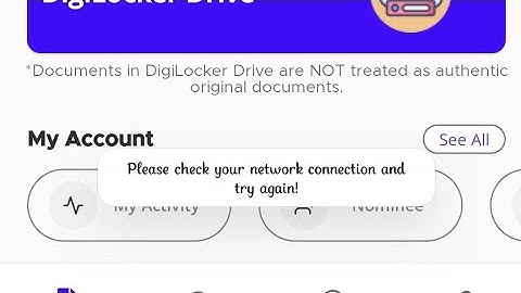 DigiLocker Fix There is no internet connection Problem | DigiLocker There is no internet connection
