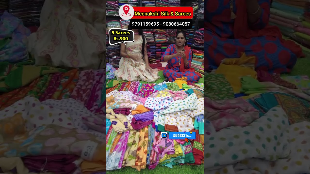 5 Sarees Rs.900 only | low price saree collection | Wholesale price