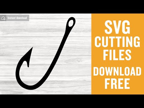 Fishing hook free svg, fishing svg, summer svg, instant download,  silhouette cameo, shirt design, hook svg cut file, cutting files 0908 –  freesvgplanet