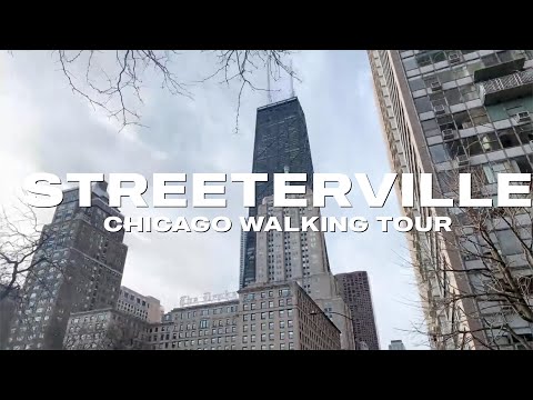 Walking Chicago - Streeterville Neighborhood Tour Winter Walk Downtown - Lofi HipHop Study/Chill